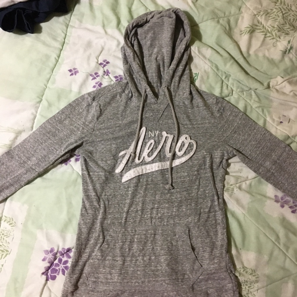grey aeropostale hoodie